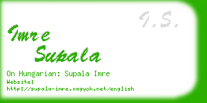 imre supala business card